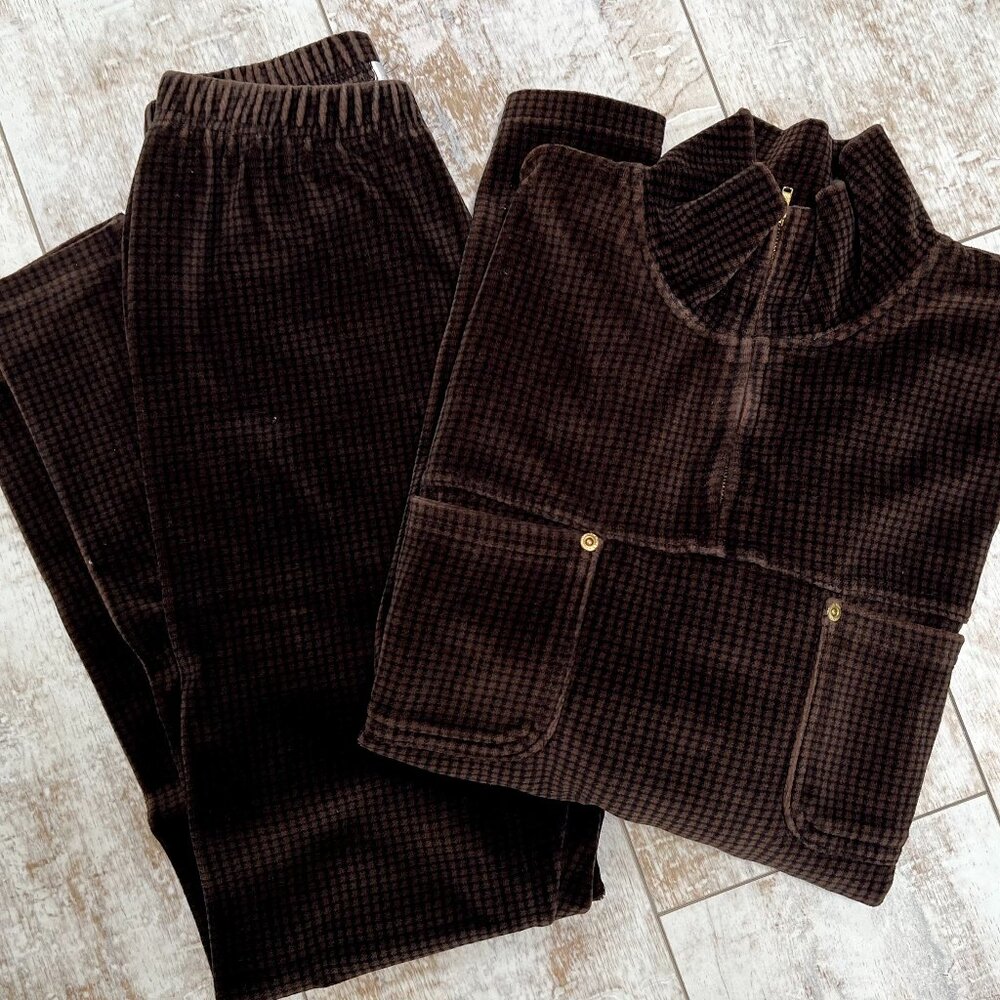 Jones New York Velour Top & Pants